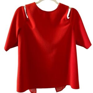 Cold Shoulder Top by Worthington, Comfortable and Flattering, Size Medium